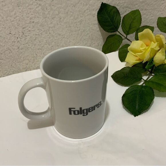 VTG Folgers "I'm The Boss..We're Switching To Folgers" 12 oz White Coffee Mug - Picture 5 of 7